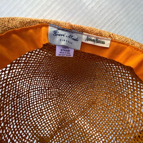 Grevi Mode Firenze‎ Italy Vintage Orange Straw Hat - Picture 6 of 10